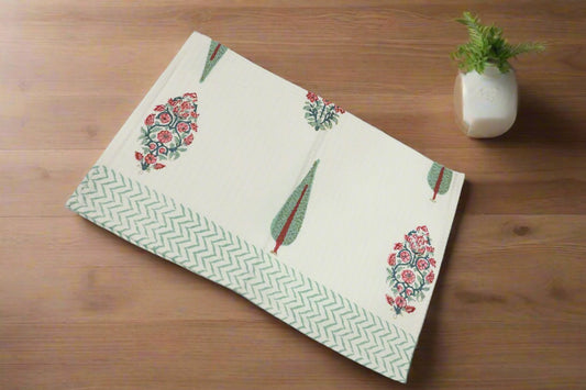 Green Pine Forest Bath Towel