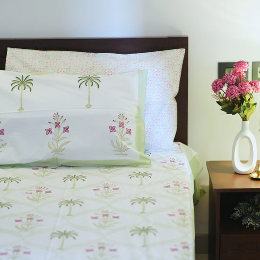 Coconut Groove Flora Bedsheet