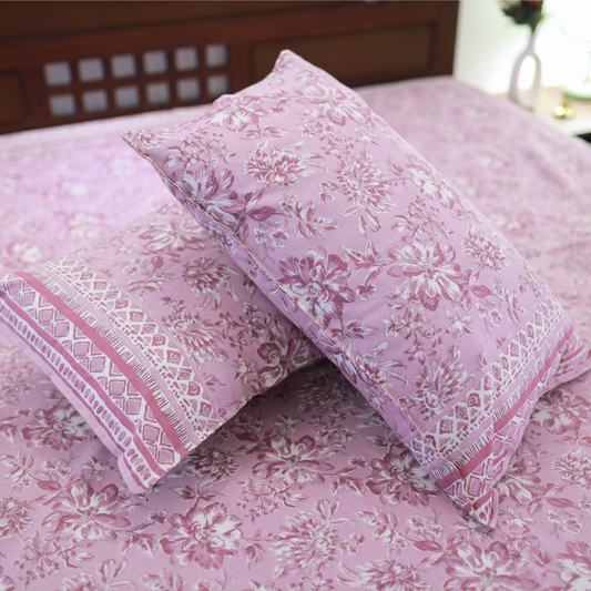 Pink Floral Bedsheet