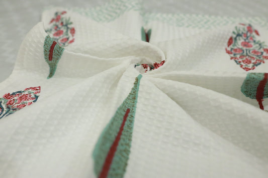 Green Pine Forest Bath Towel