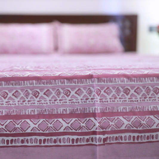 Pink Floral Bedsheet